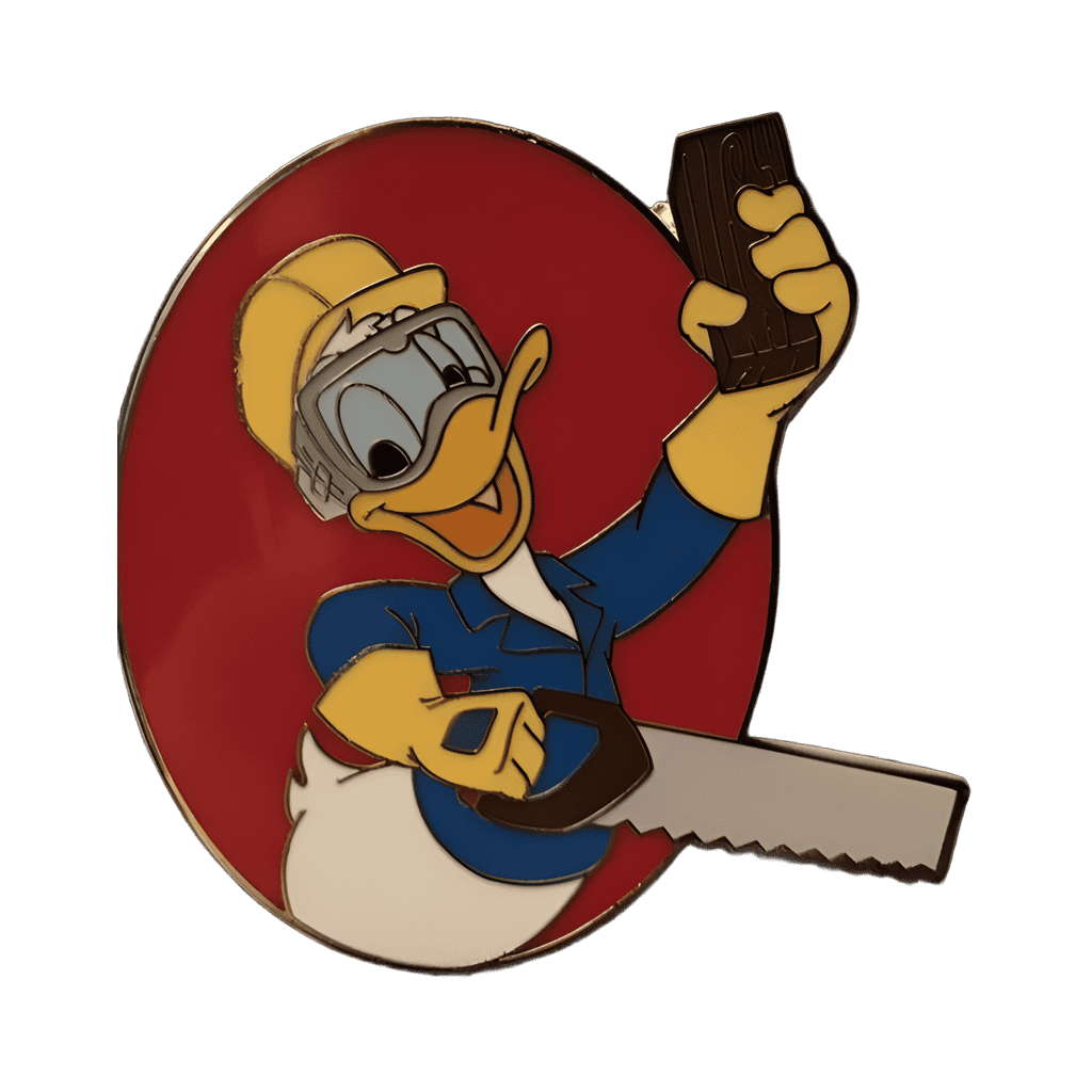Donald with saw Disney pin
