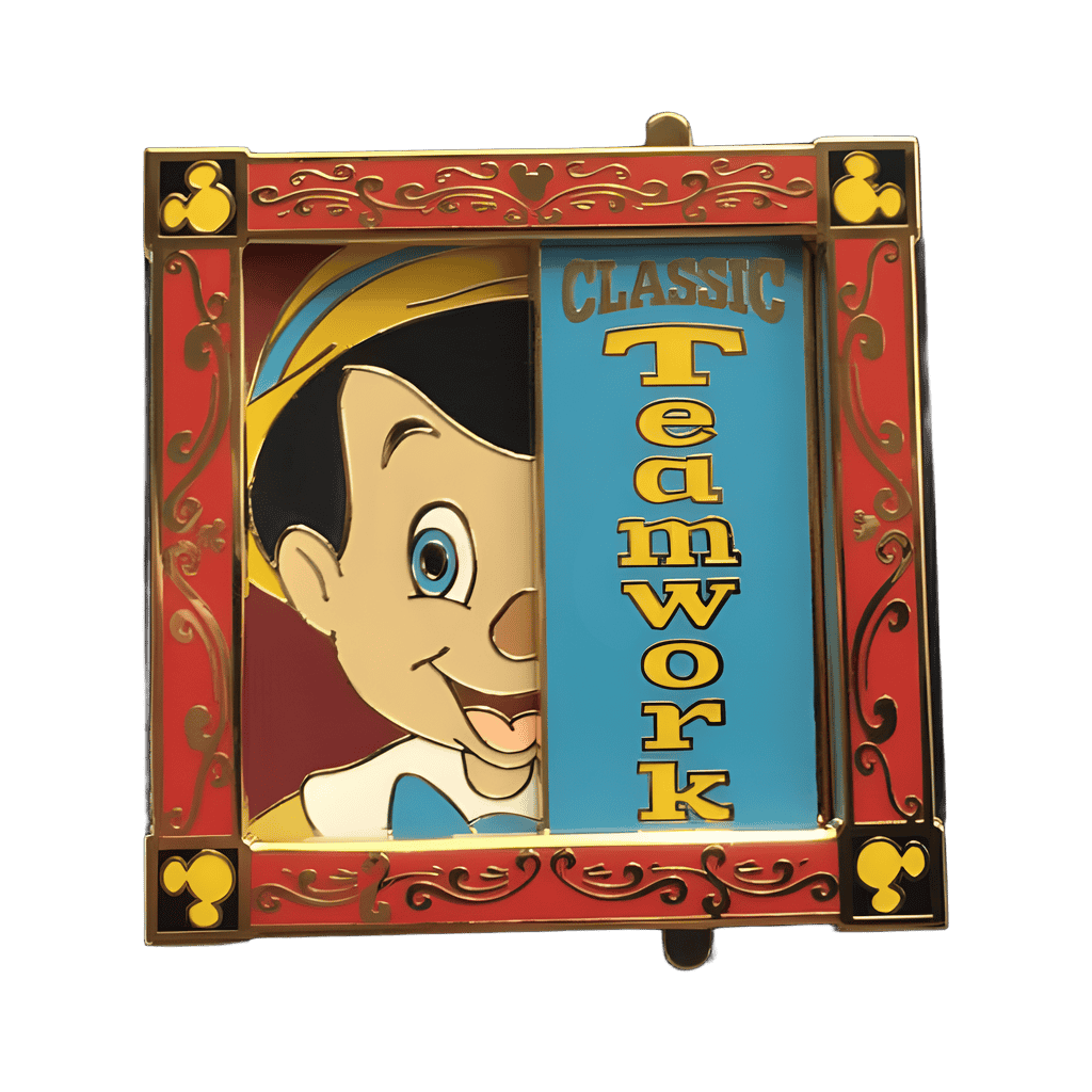 Pinocchio and Jiminy Cricket Disney pin