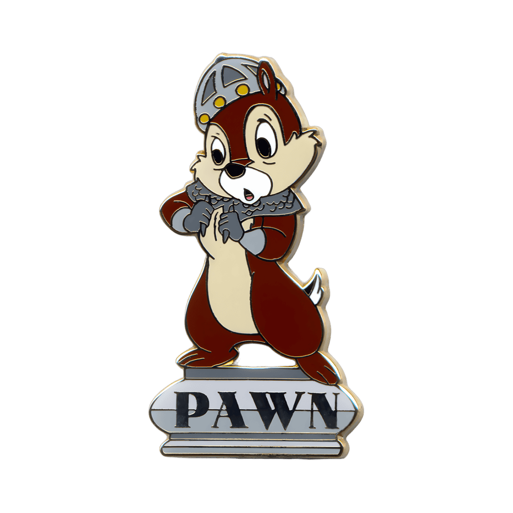 Chip - Silver Pawn #1 Disney pin