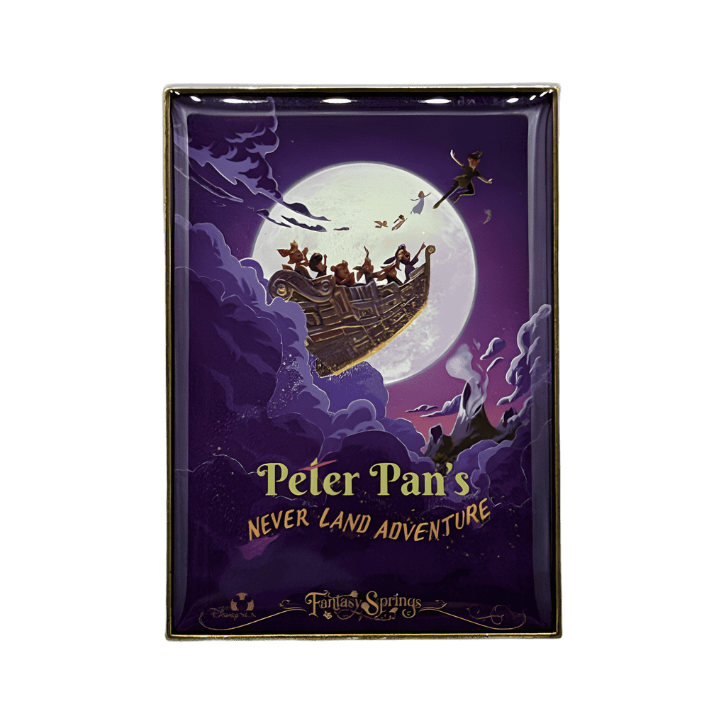 Fantasy Springs Poster Pin Set - Peter Pan's Never Land Adventure Disney pin