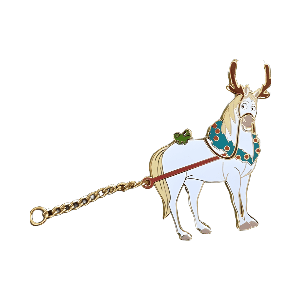 Maximus as a reindeer Disney pin
