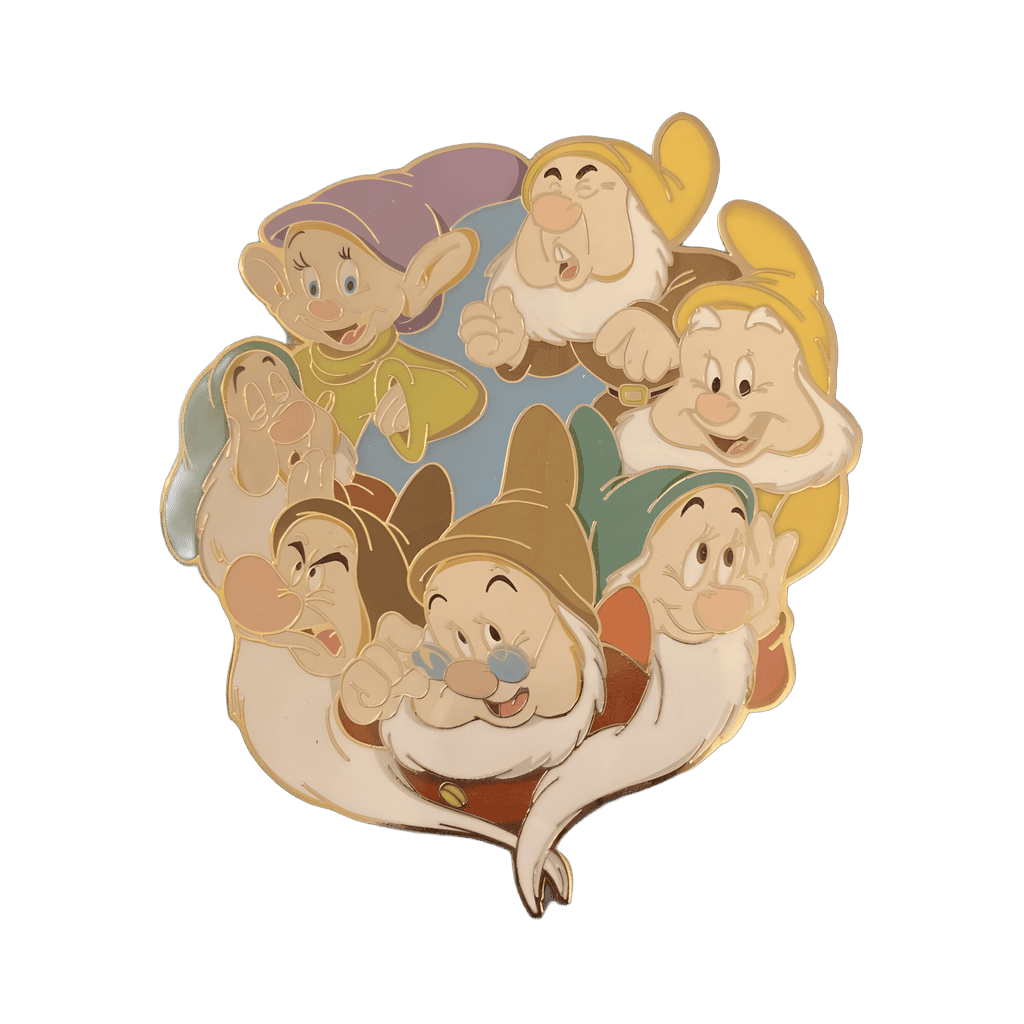 Seven Dwarves in a circle Disney pin