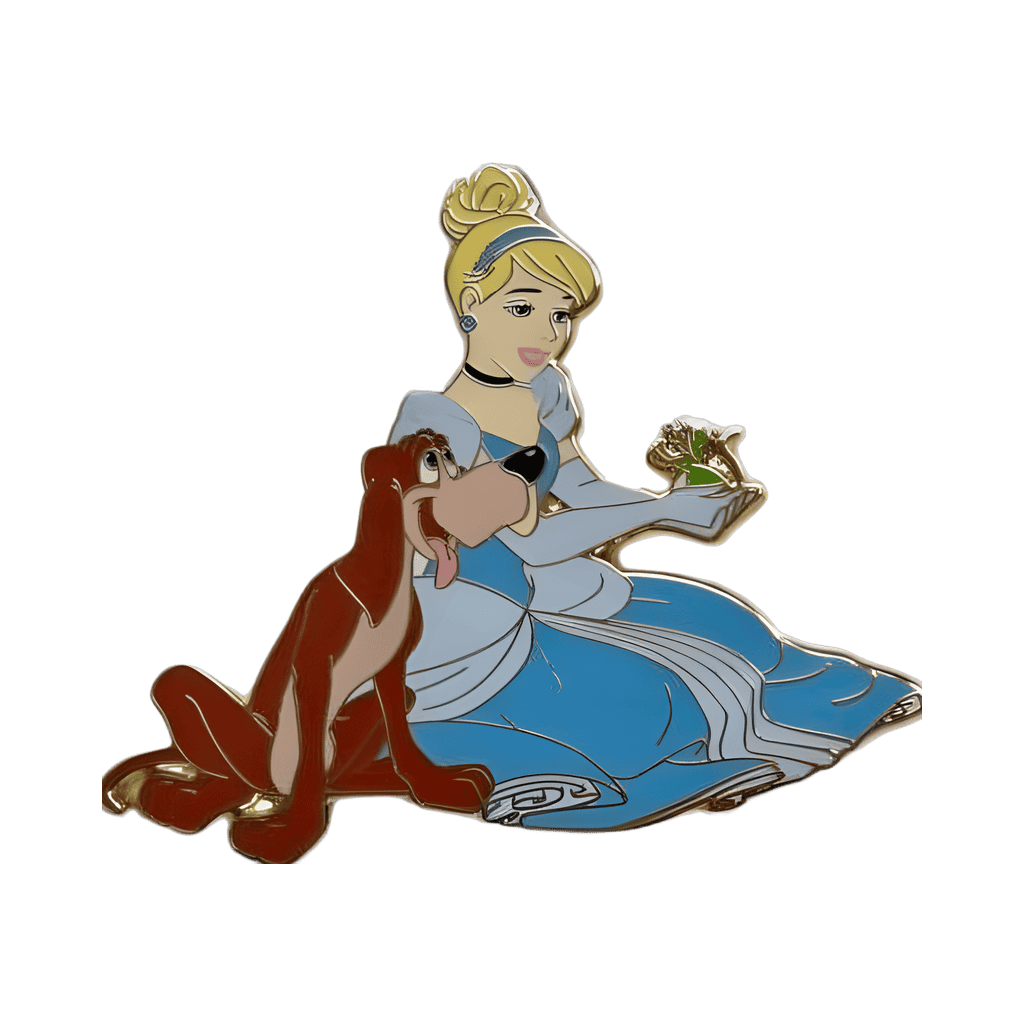 Cinderella with Bruno Disney pin