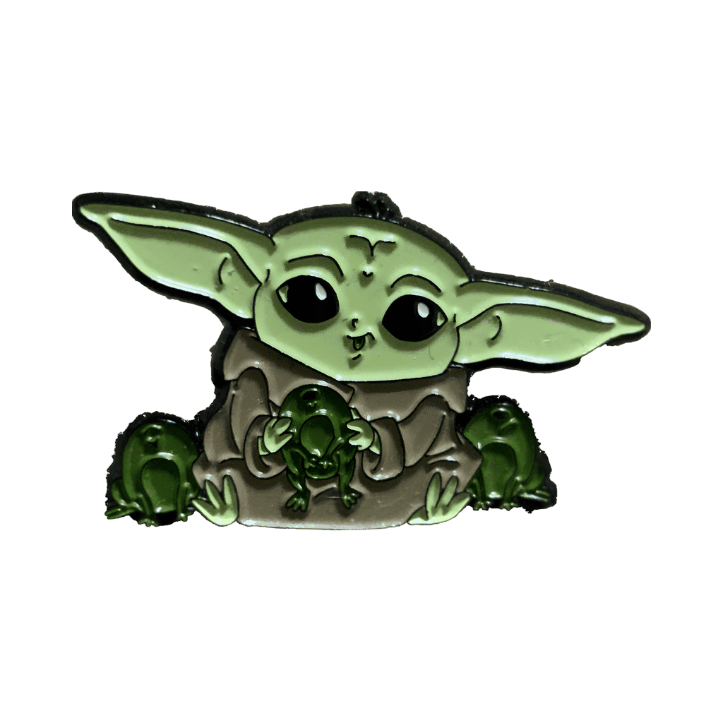 The Child Pin set - The Child with 3 frogs Disney pin