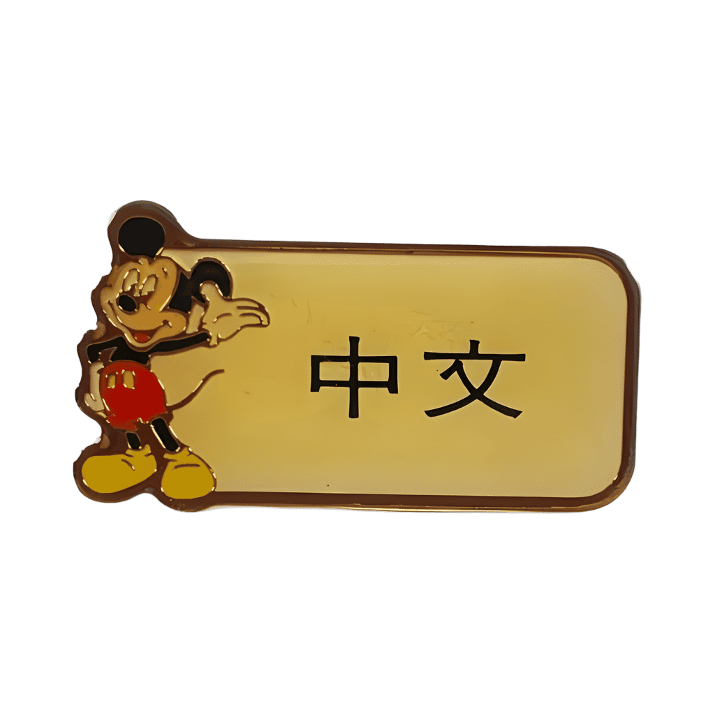 中文 (Chinese) Disney pin