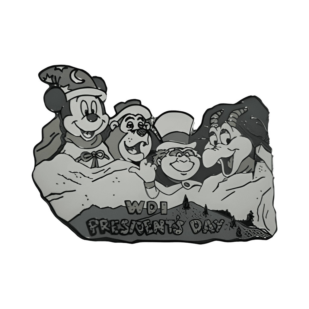 2008 - Disney Characters on Mount Rushmore Disney pin