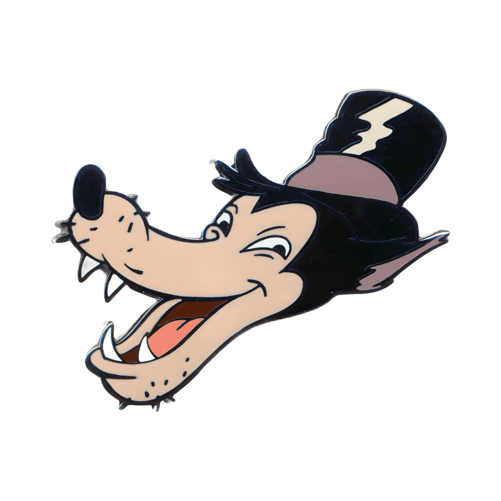 The Big Bad Wolf's Head Disney pin