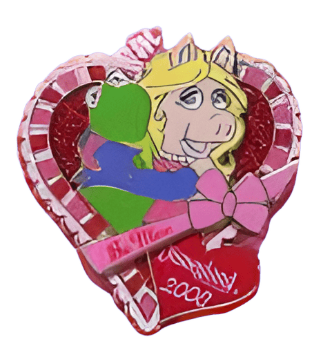 Kermit the Frog and Miss Piggy Disney pin