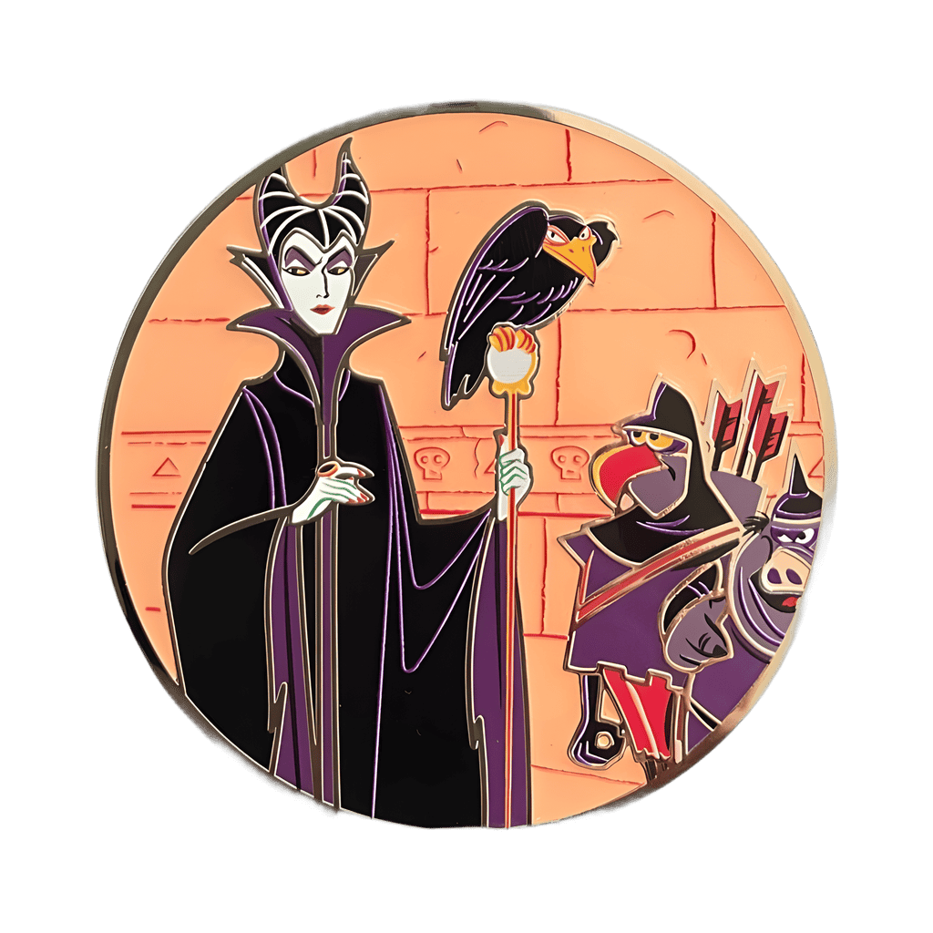 Maleficent with Diablo and Goons Disney pin