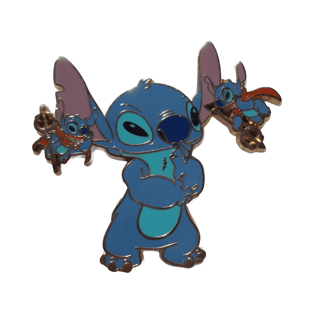 Stitch with Devils Disney pin