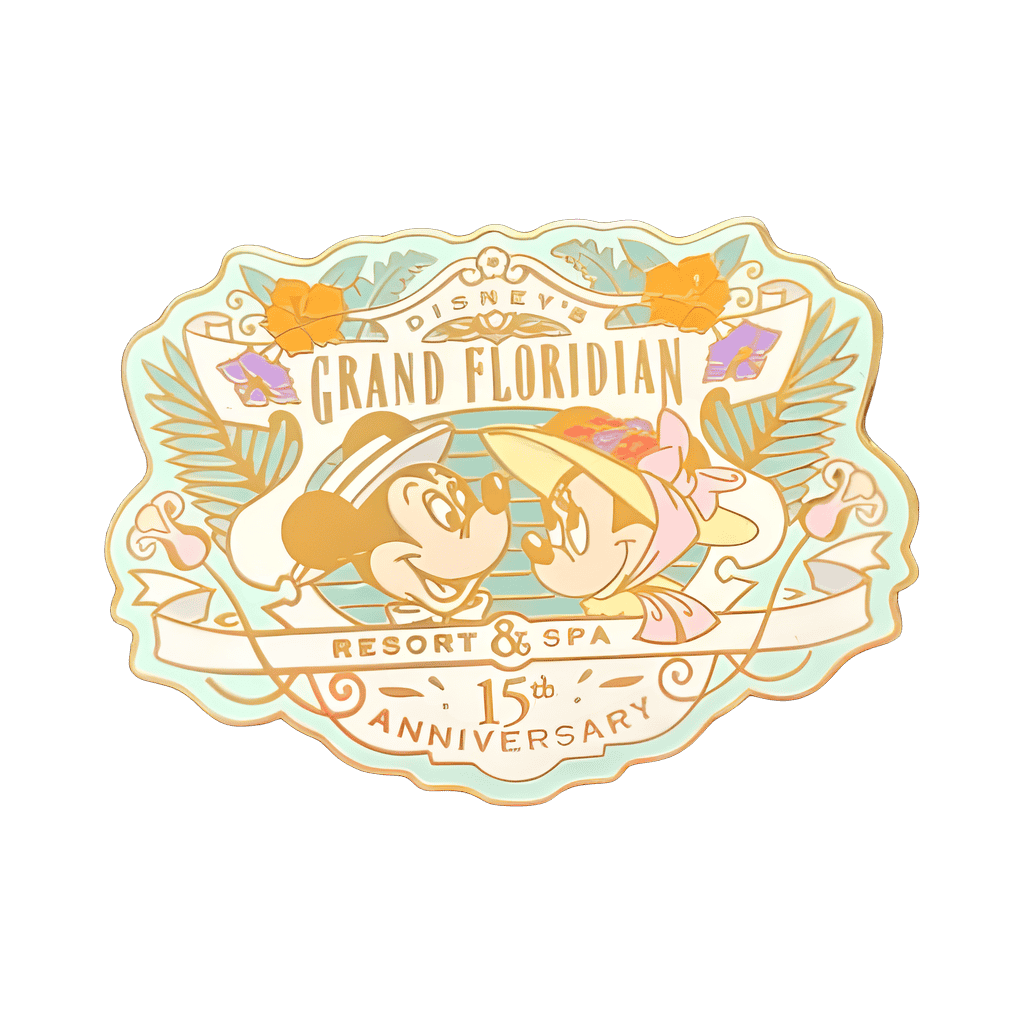 15th Anniversary - Mickey & Minnie Disney pin