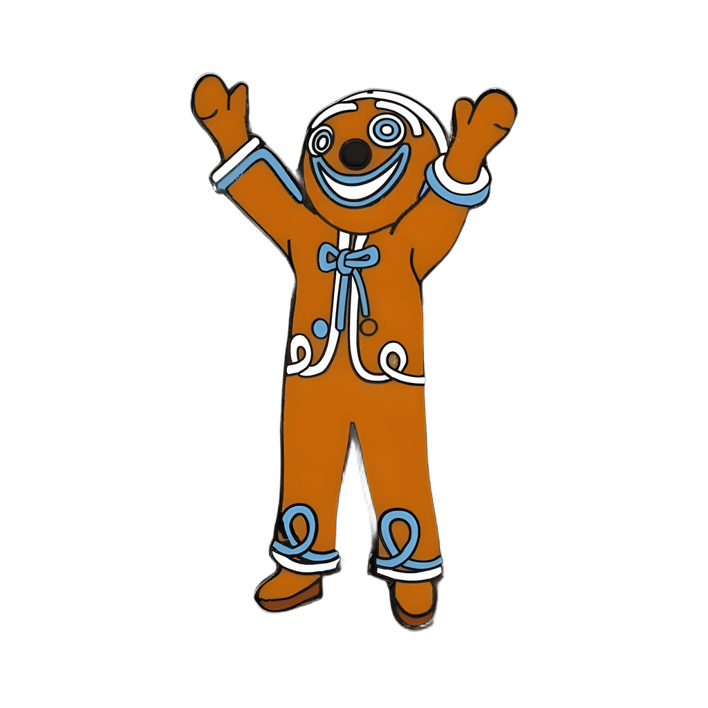 Blue Gingerbread Man Disney pin