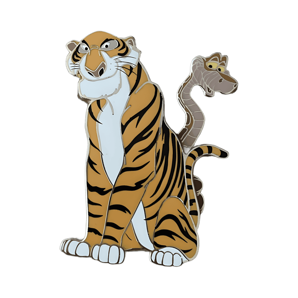 Shere Khan and Kaa Disney pin