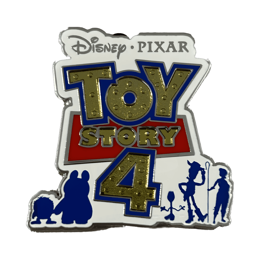 Toy Story 4 with Woody, Forky, Bo Peep, Ducky, & Bunny Disney pin