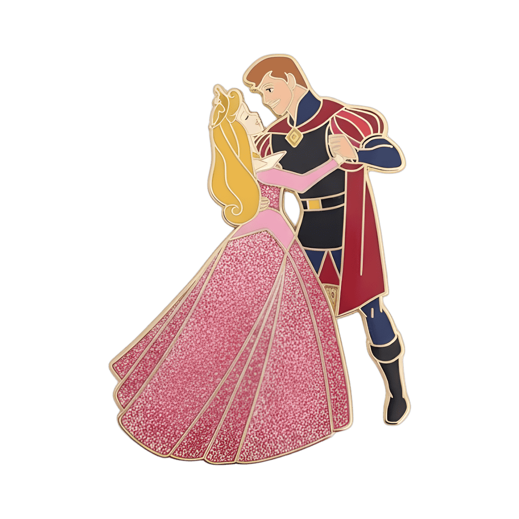 Aurora in Pink with Phillip Disney pin