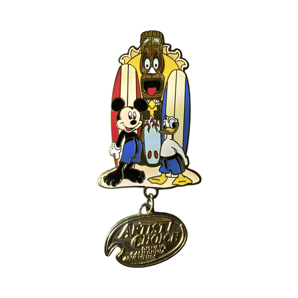 Mickey & Donald Surfboards Disney pin
