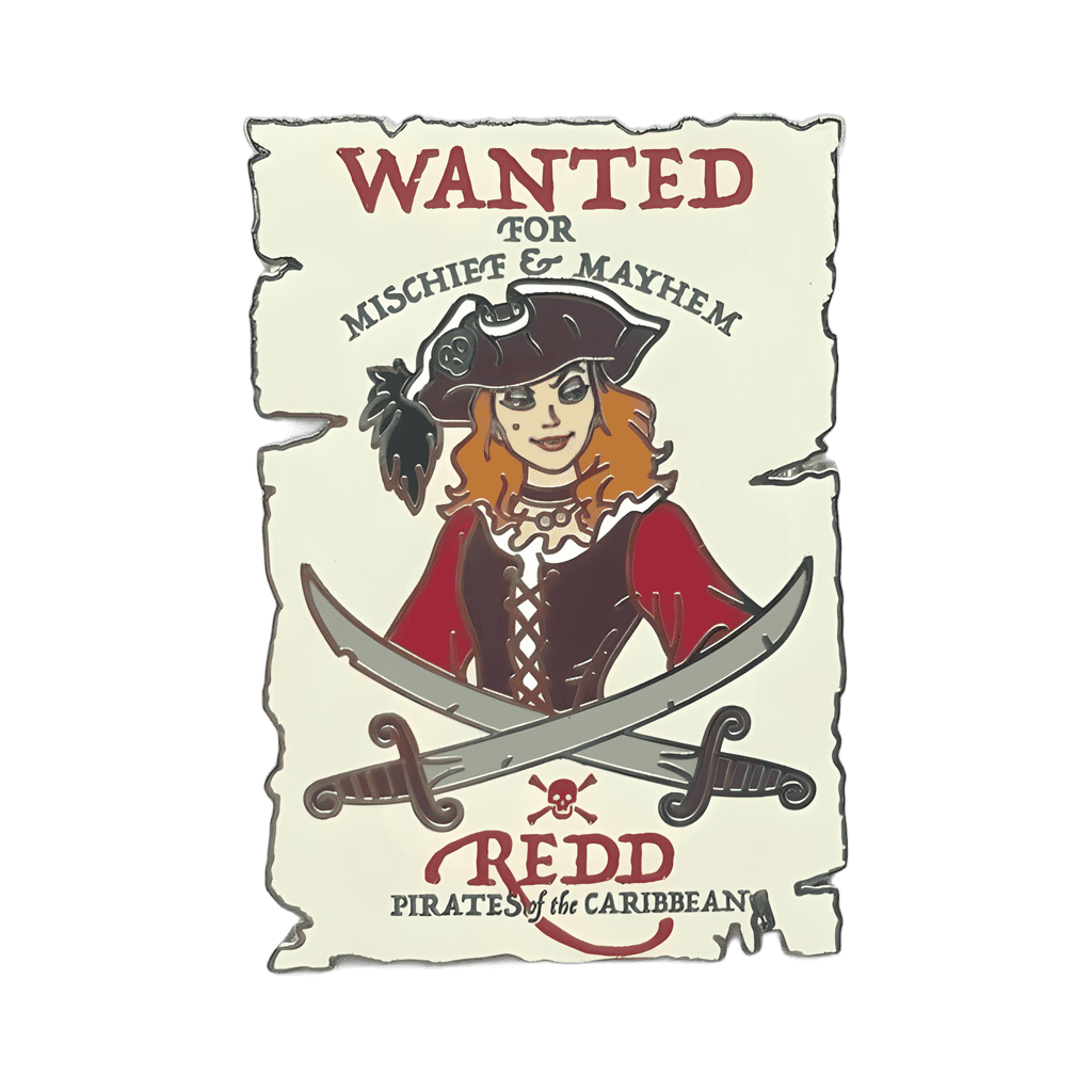 DLR - Pirates of the Caribbean - Wanted Poster - Redd Disney pin