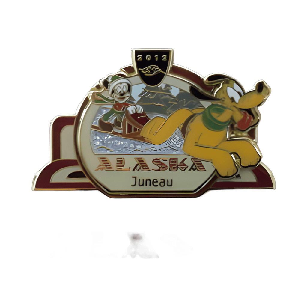 Disney Cruise Line Destinations: Alaska - 2012 Juneau Alaska Mickey & Pluto Disney pin