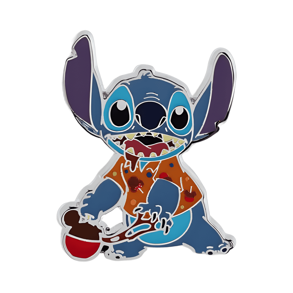 Stitch with Candy Apple Disney pin