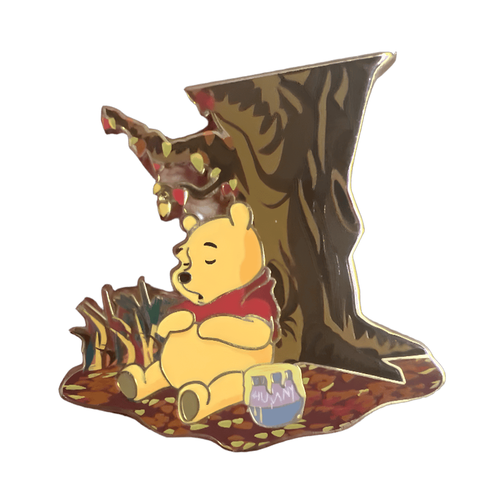 Winnie the Pooh sleeping under tree Disney pin