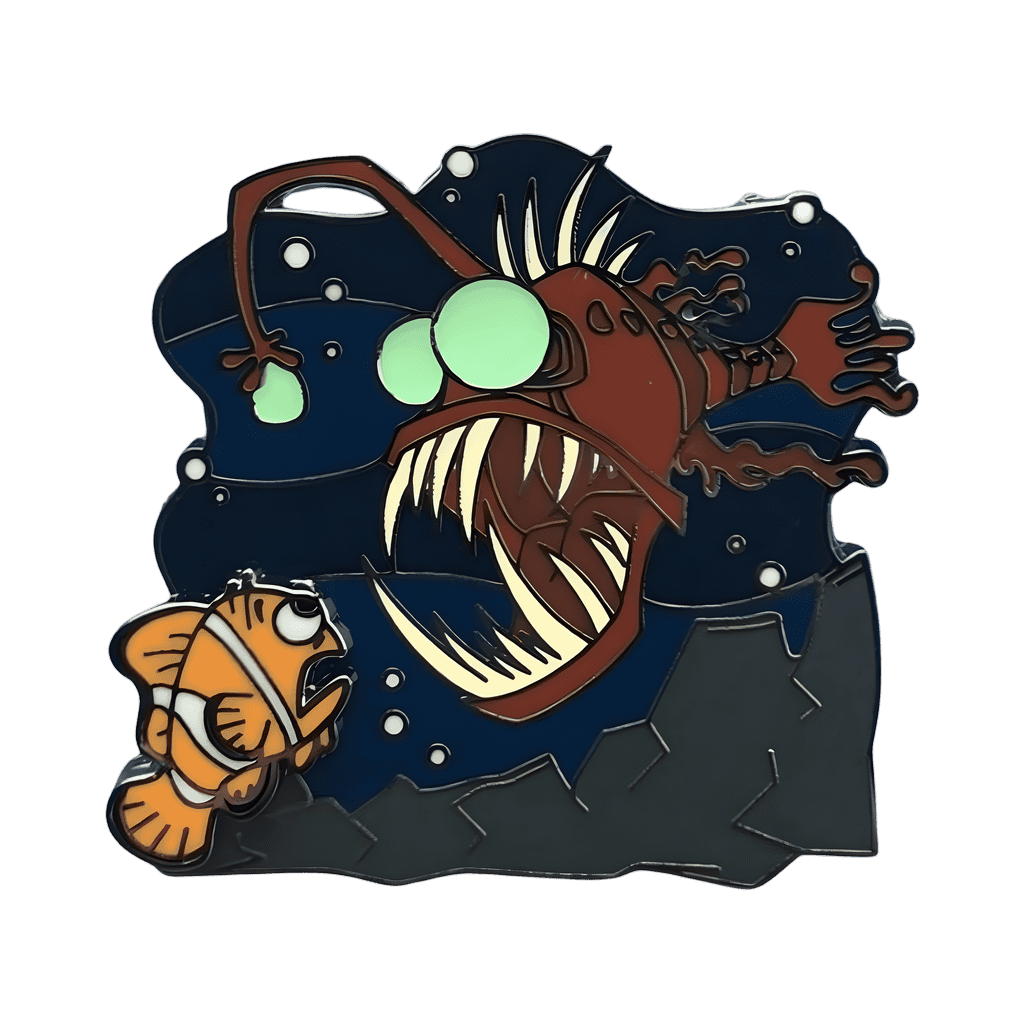 Marlin and the Angler Fish Disney pin
