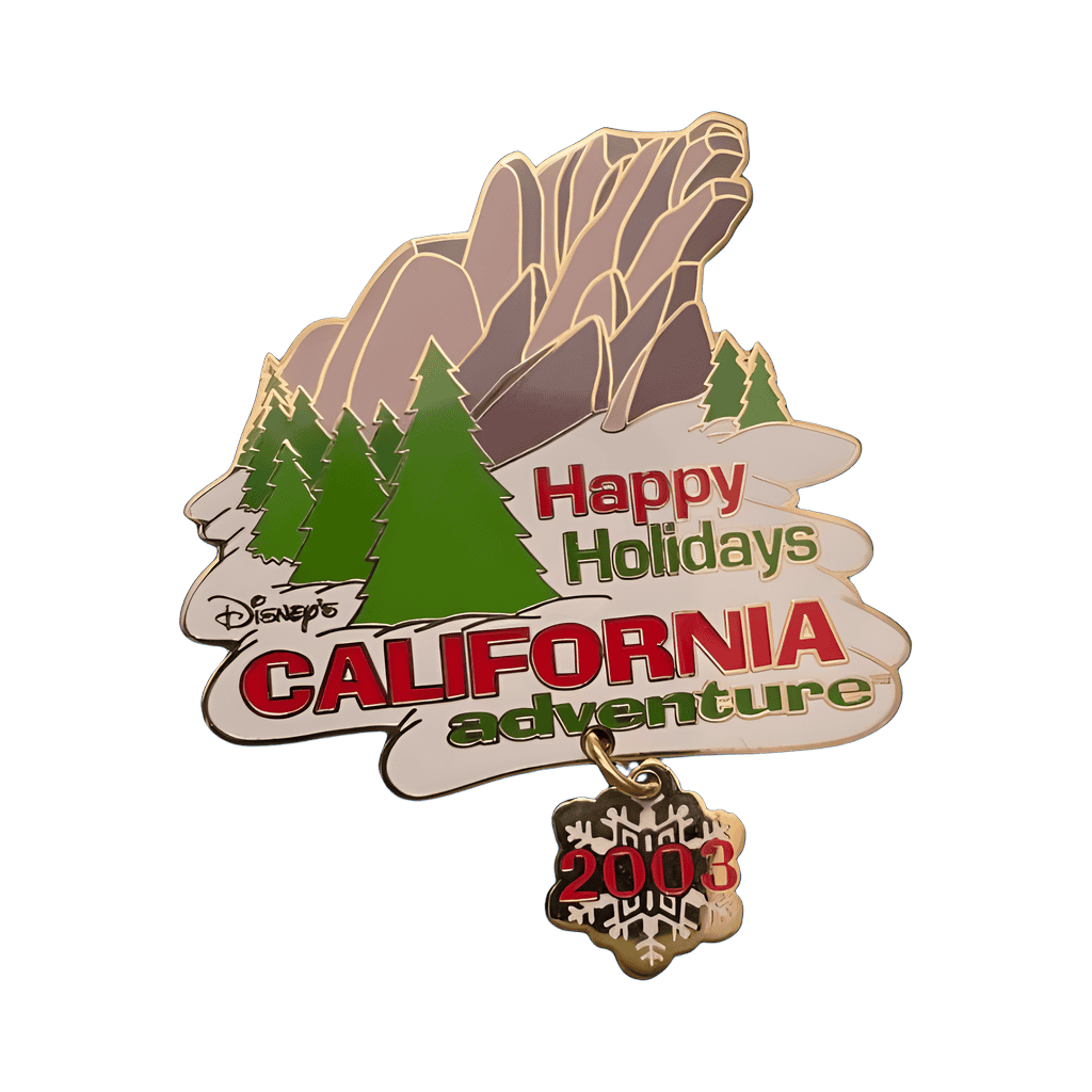 Happy Holidays - California Adventure 2003 Disney pin