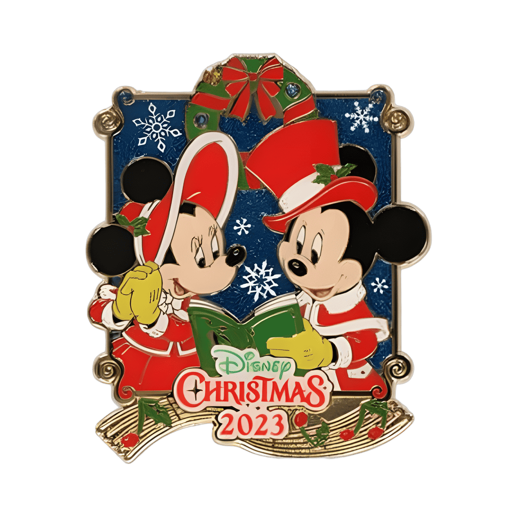 Vintage Mickey and Minnie Caroling Disney pin