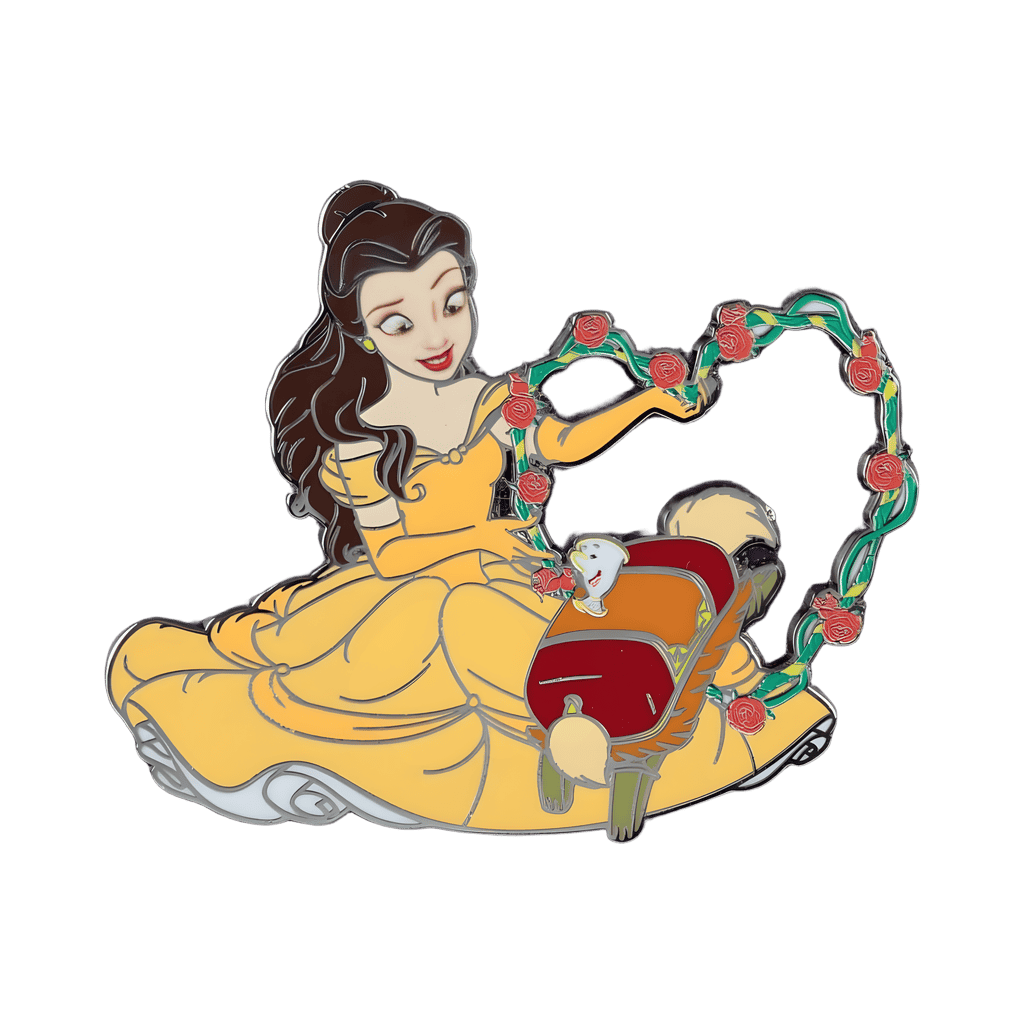 Belle, Chip, and Sultan Disney pin