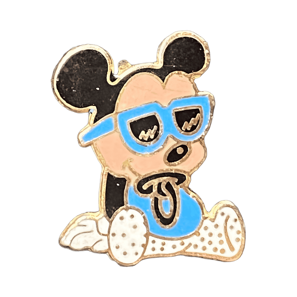 Silver Baby Mickey with Sunglasses Disney pin