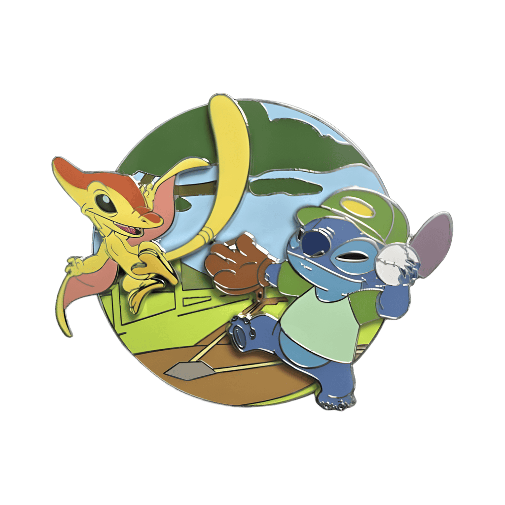 Stitch and Slugger (608) Disney pin