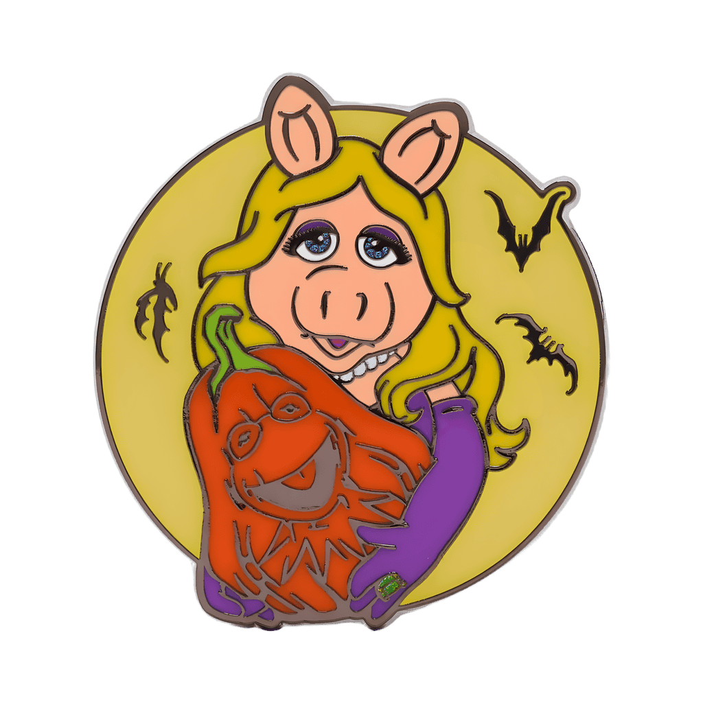 Miss Piggy with Kermit Pumpkin Disney pin