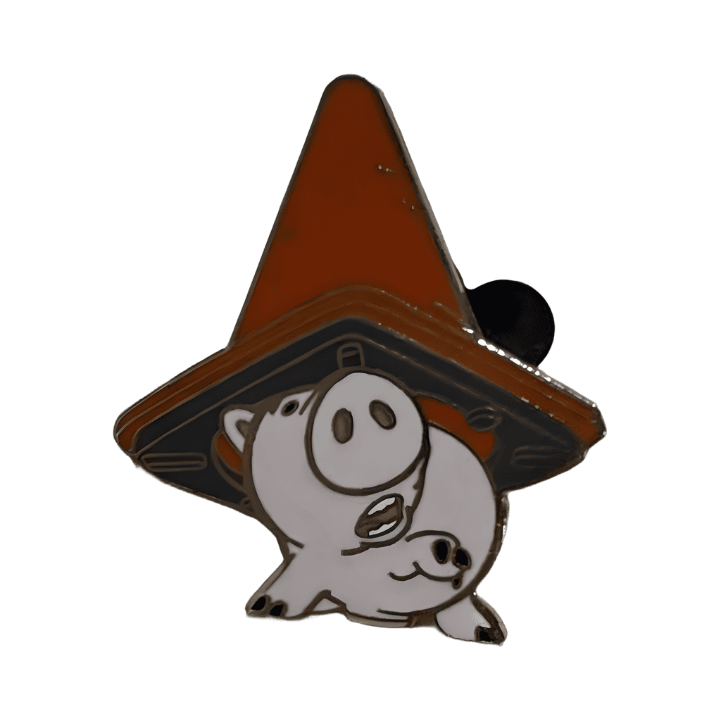 Hamm Hiding Under Traffic Cone Disney pin