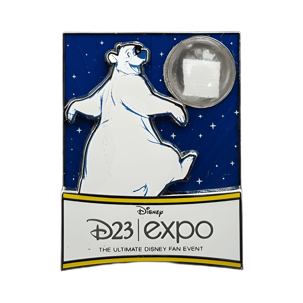 Piece of D23 EXPO History Baloo Banner Disney pin