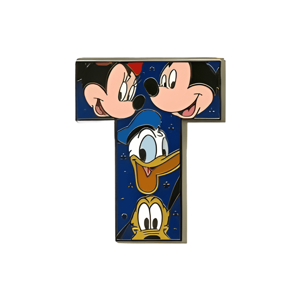 T Minnie, Mickey, Donald and Pluto Disney pin