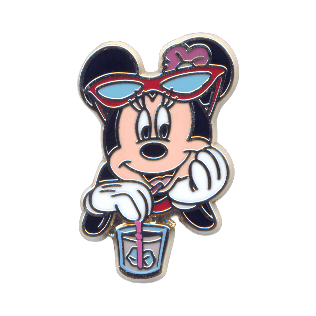 Minnie Mouse with Drink Disney pin