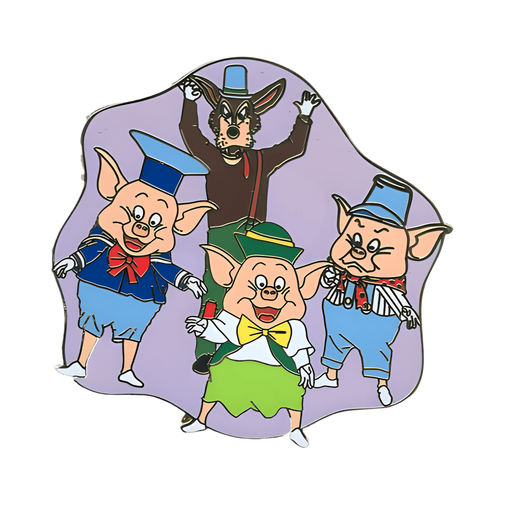 Three Little Pigs and the Big Bad Wolf Disney pin