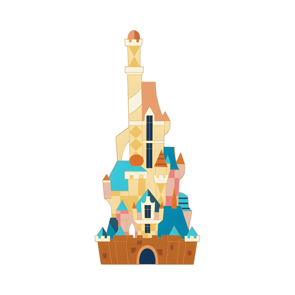Hong Kong Disneyland Castle of Magical Dreams Disney pin