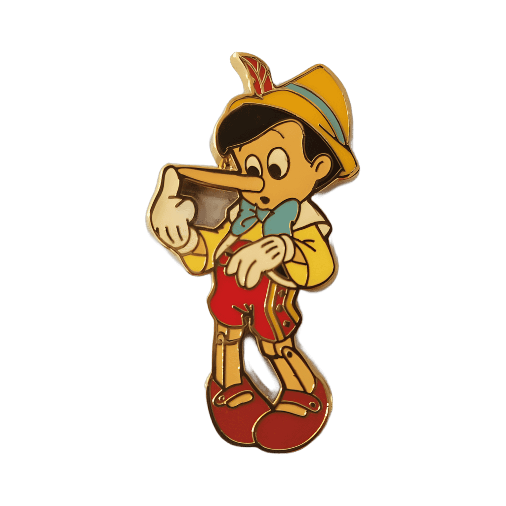 Pinocchio Touching his Nose Disney pin
