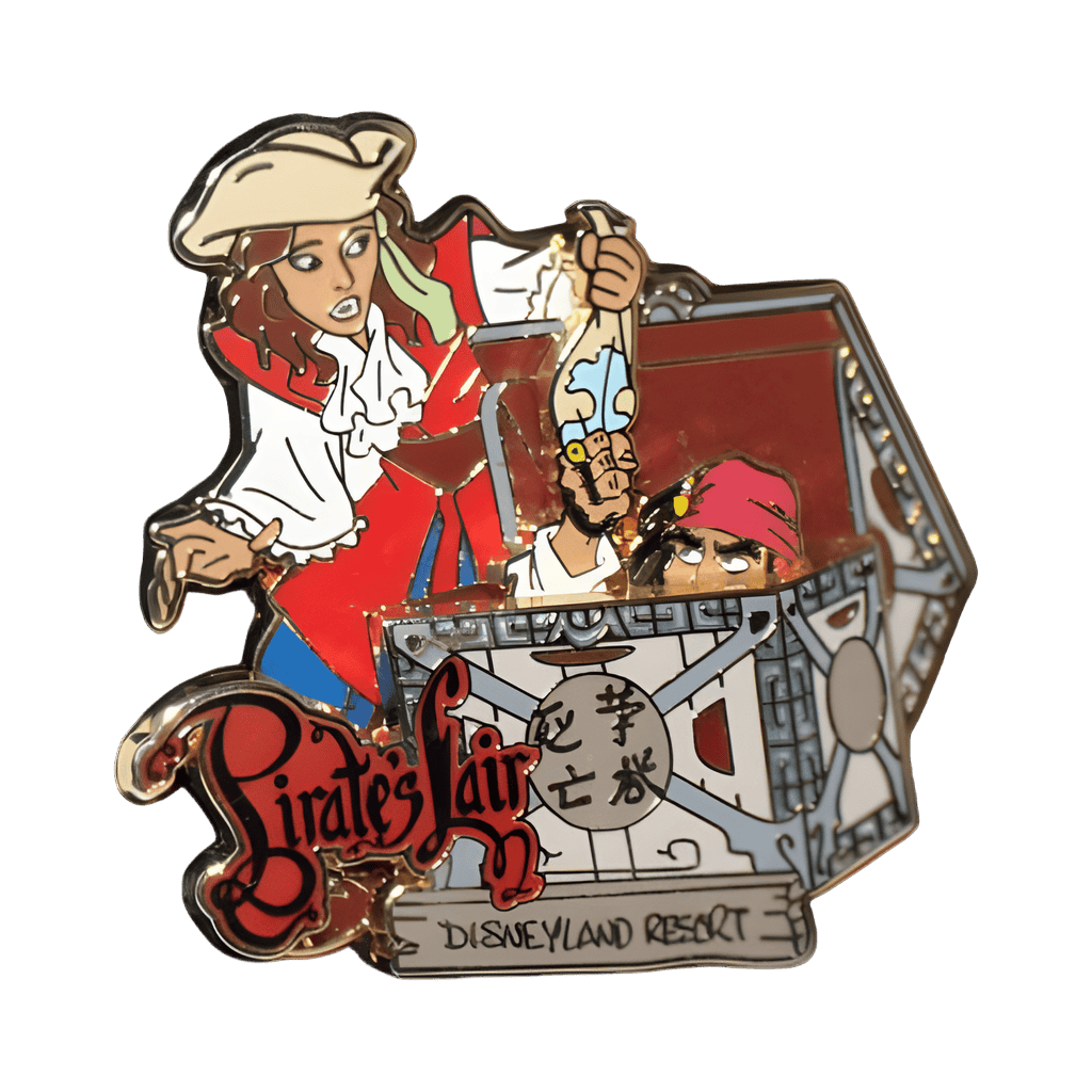 Jack Sparrow and Elizabeth Swann Slider - Casque of the Unknown Disney pin