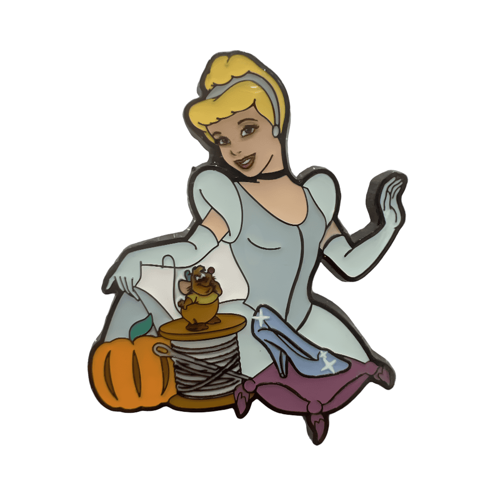 Cinderella and Gus Disney pin