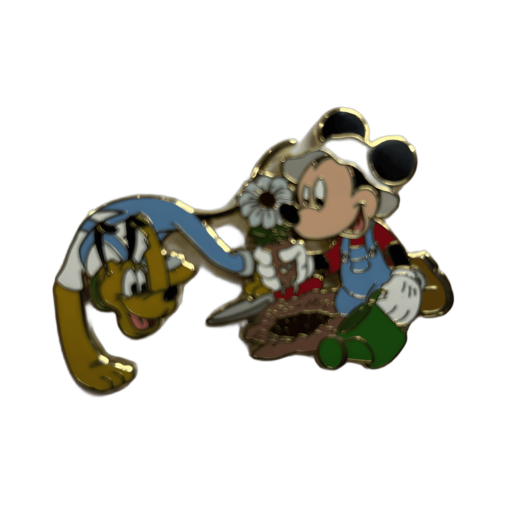 Mickey and Pluto gardening Disney pin