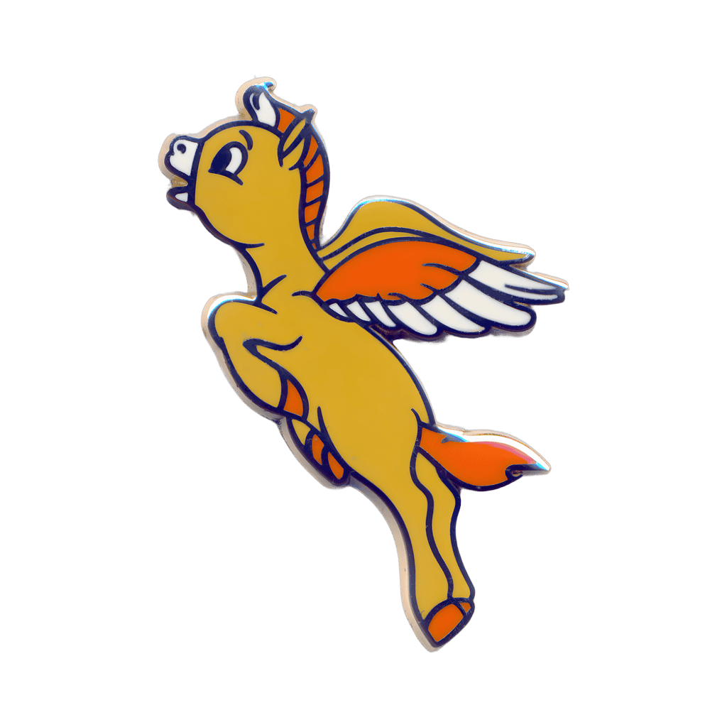 Yellow-Orange Pegasus Disney pin