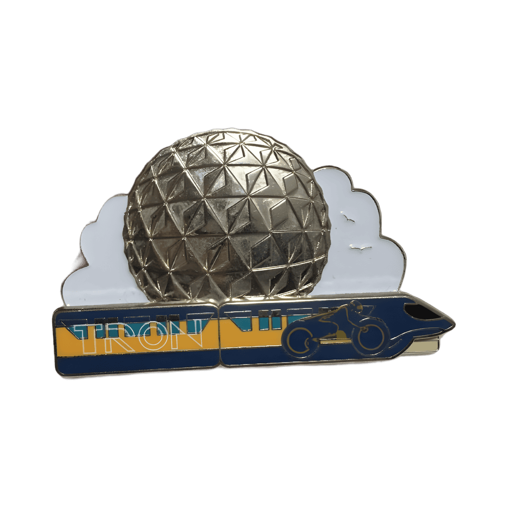 Tron Monorail with Epcot Spaceship Earth Pin Disney pin