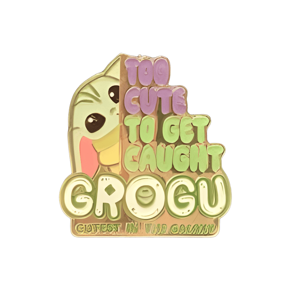 Grogu Cutest in the Galaxy — Too Cute to Get Caught Disney pin