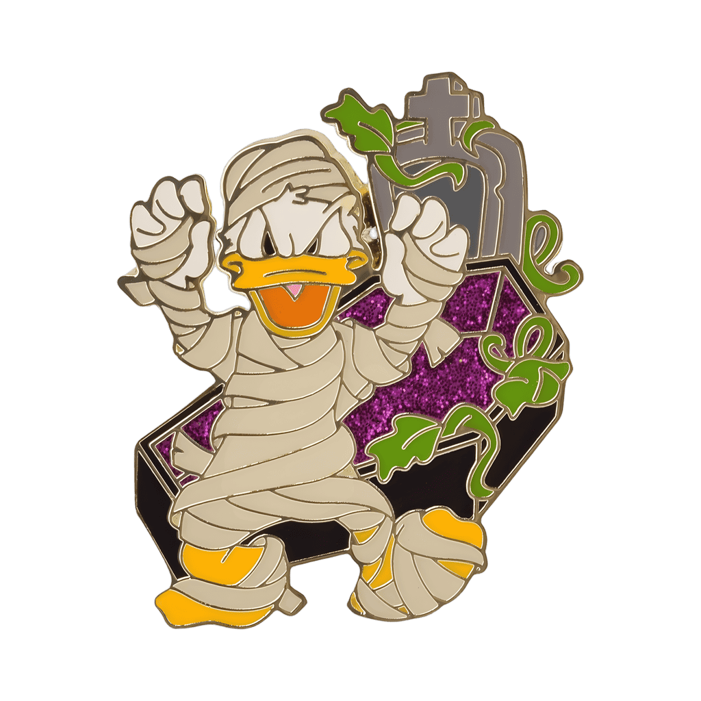 Mummy Donald with Coffin Disney pin