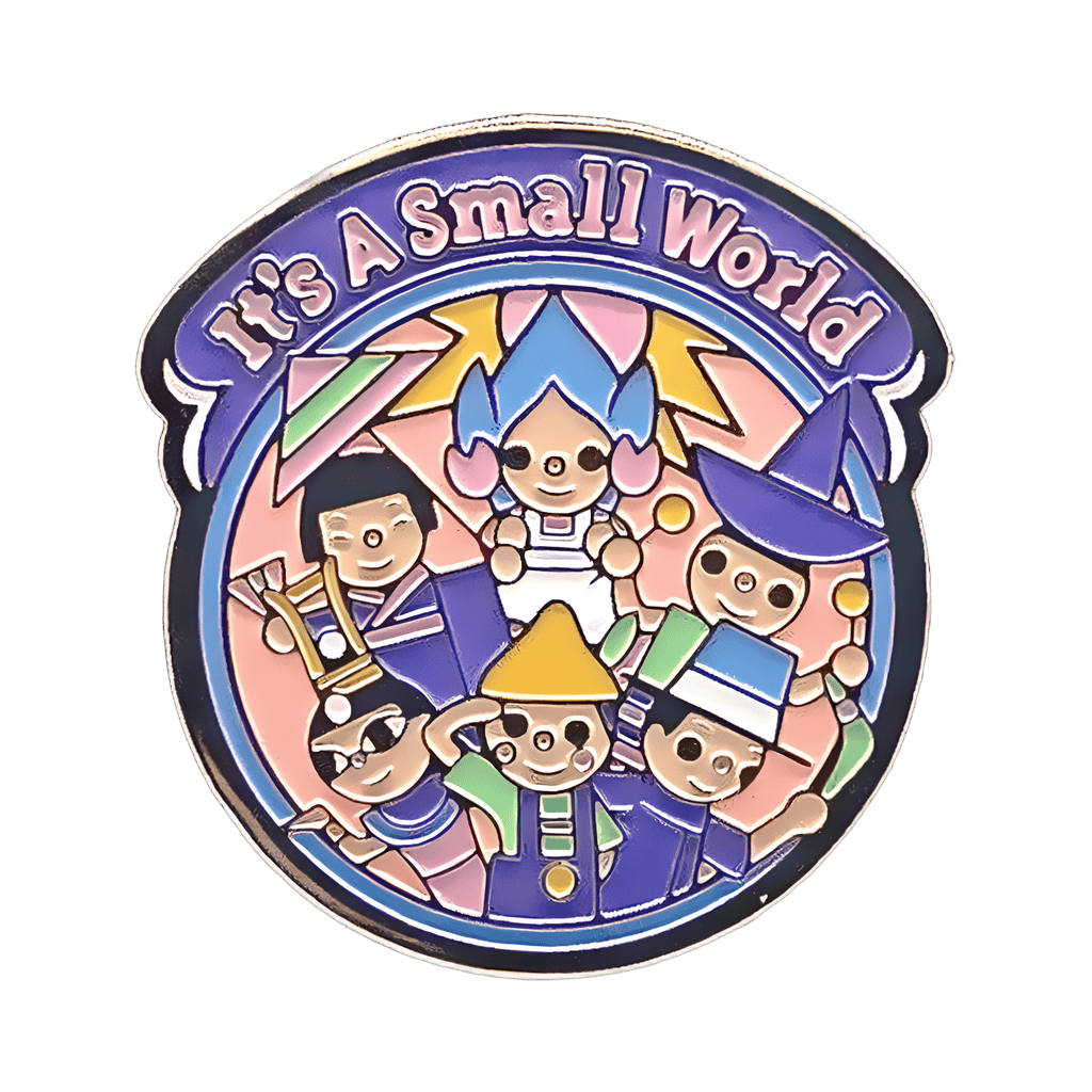 "It's A Small World" Dolls Purple and Pink Disney pin