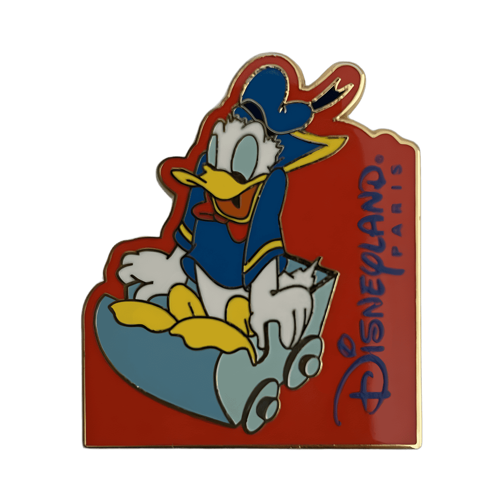 Donald in Roller Coaster Car Disney pin