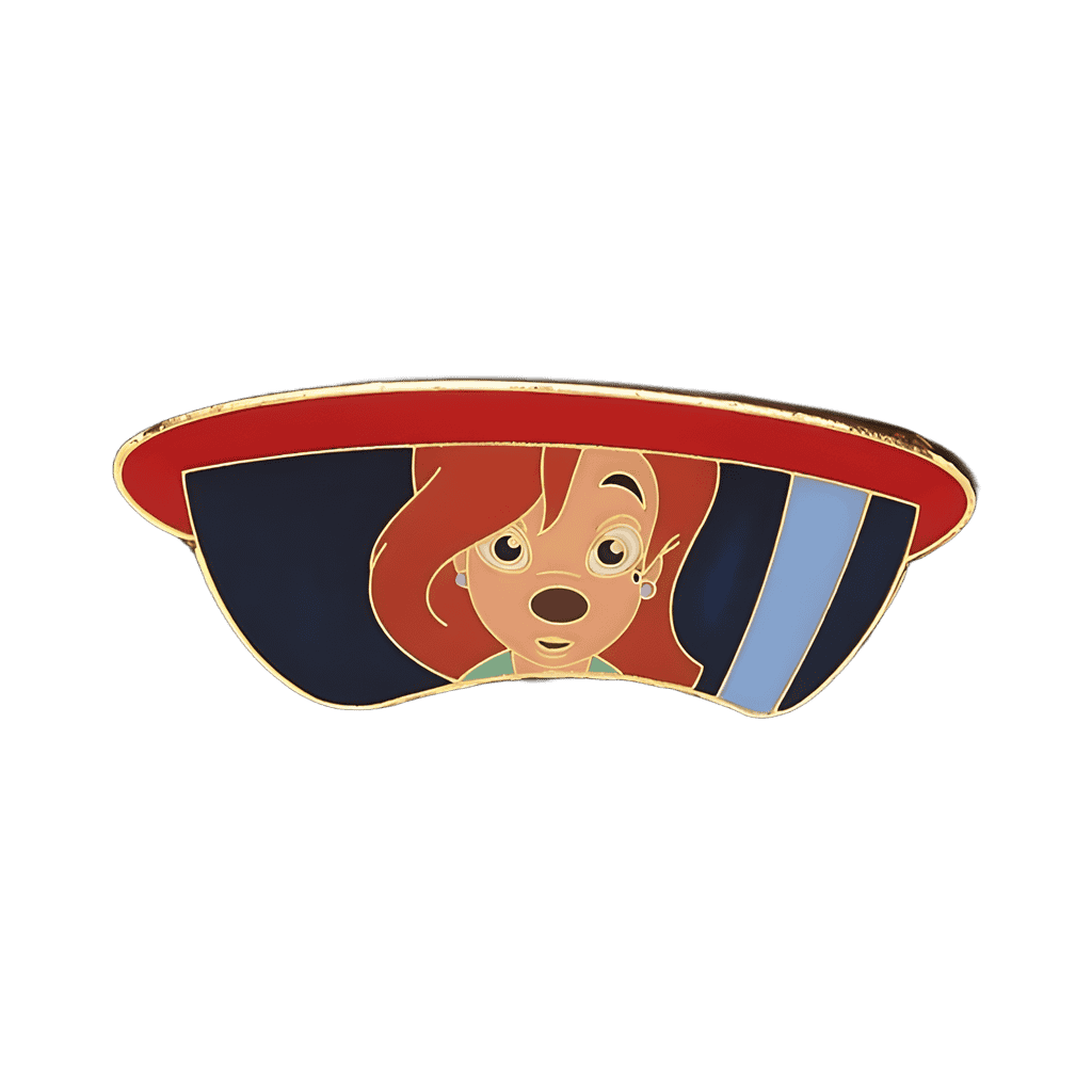 Roxanne Reflection in Glasses Disney pin