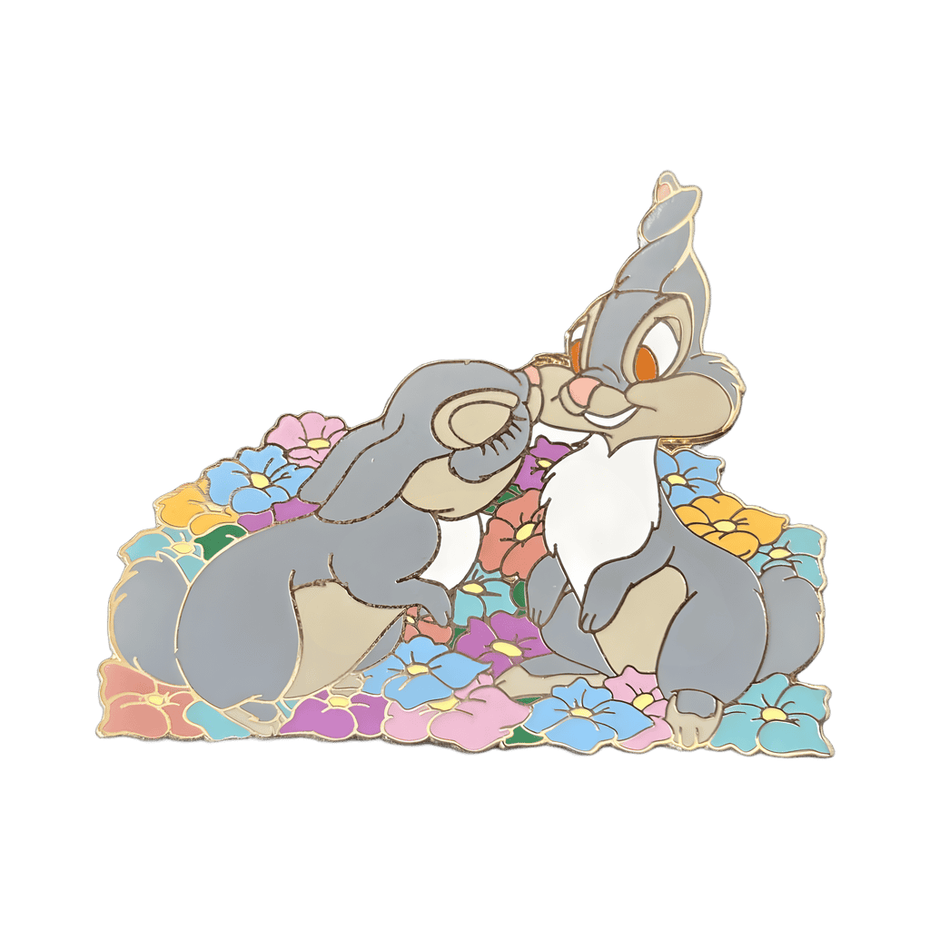Thumper being kissed Disney pin