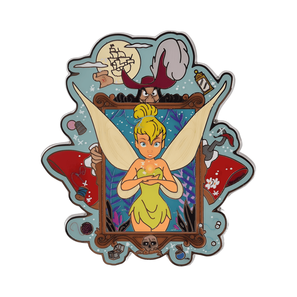 Tinker Bell and Captain Hook Frame Disney pin